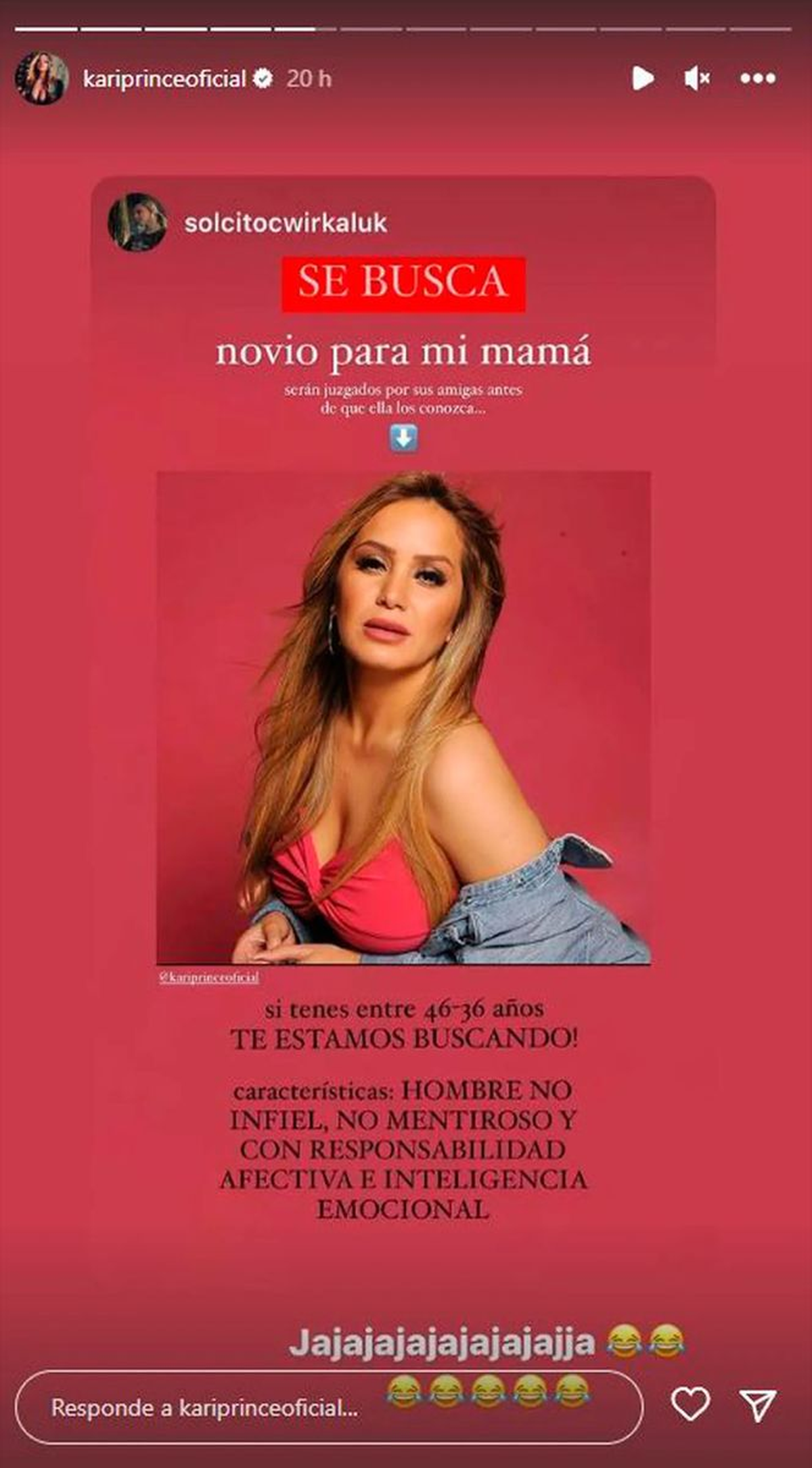 Sol la hija de Karina La Princesita inició una campaña para encontrarle novio a su mamá