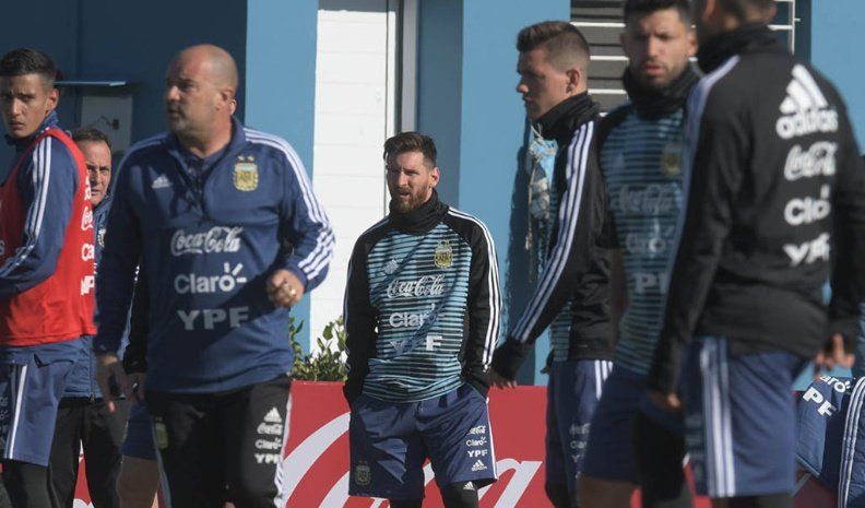 Messi se sumó a los entrenamientos