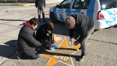 Repintaron la estrella de Damián: