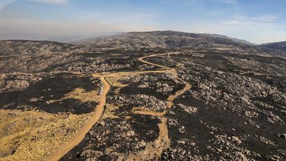 Incendio en la zona del Champaquí: baja la intensidad del fuego y hoy esperan contenerlo