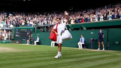 Federer se despidió de Wimbledon