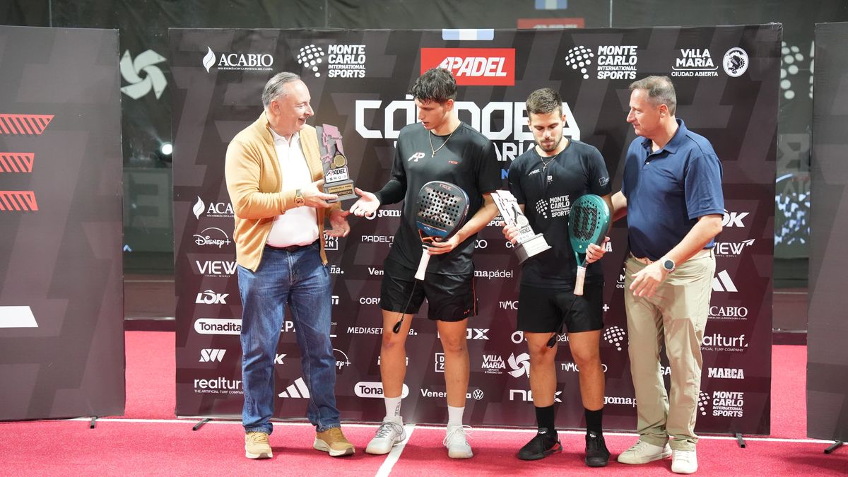 Villa María Open: Abud y Solano, campeones del Torneo Internacional de  Padel A1
