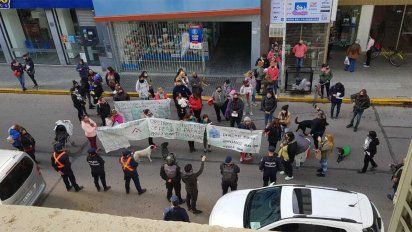 Inquilinos Autoconvocados se manifestaron frente a la Municipalidad
