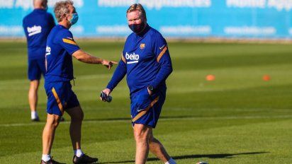 Barcelona volvió a entrenar sin Messi