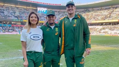 Encontraron a un jugador y a la nutricionista de los Springboks teniendo relaciones