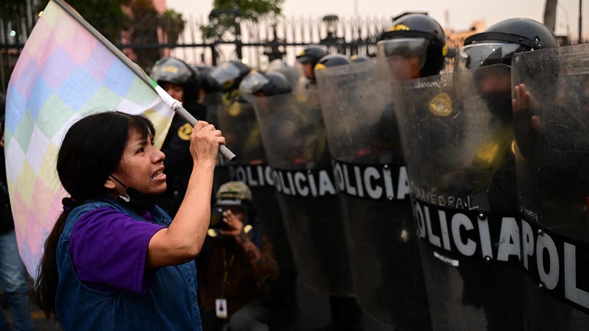 Las protestas en Perú se desataron tras la destitución de Pedro Castillo.