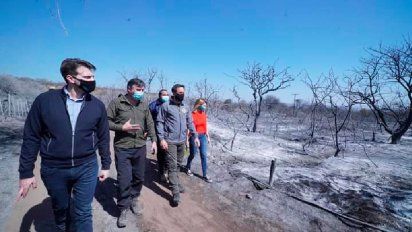 Tras los incendios serranos, relevan la zona y estudian si habrá reforestación