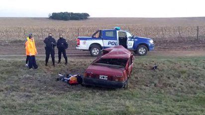 Murió un vecino de Reducción tras un vuelco en ruta 8: otro resultó con heridas
