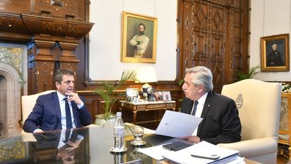 Alberto Fernández recibió a Massa en Olivos para analizar medidas económicas