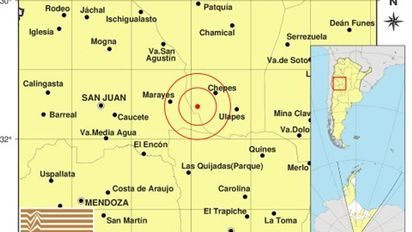 Un sismo de 5 grados se registró en La Rioja y se sintió en algunas partes de Córdoba