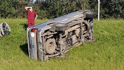 Un hombre de Almafuerte volcó en la autovía cerca de Río Cuarto