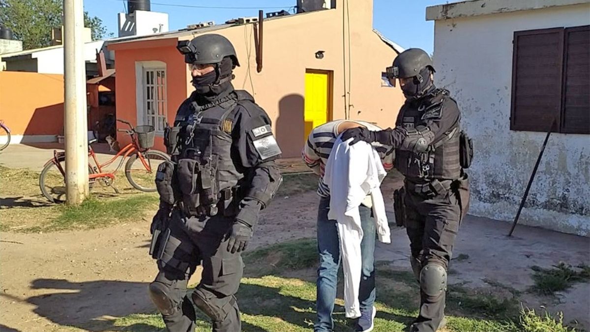 Una de las cuatro detenciones promovidas en Laboulaye.