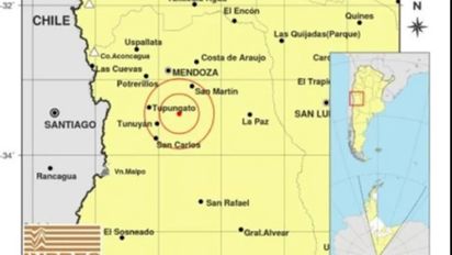 Un sismo de 5.4 grados se sintió en Mendoza sin reporte de daños ni heridos