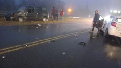 Choque sin heridos de gravedad en ruta A005 frente a Lago Villa Dalcar