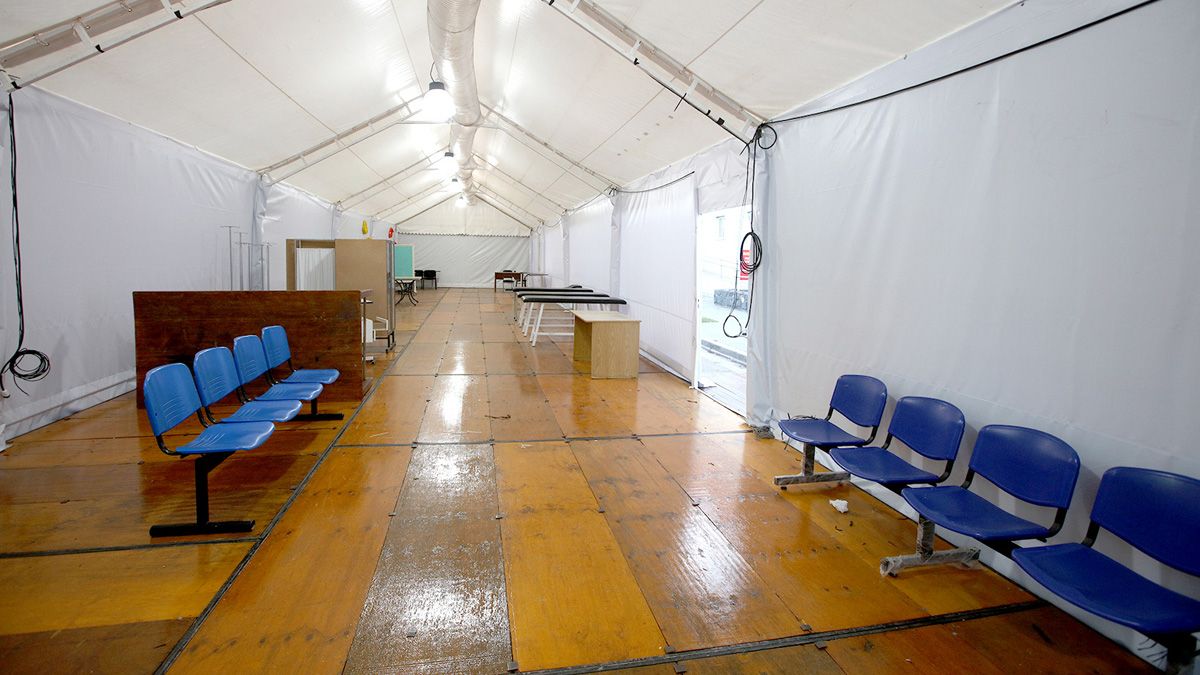 También hay una sala de rayos.