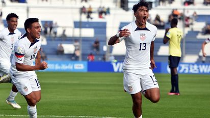 Estados Unidos le ganó agónicamente a Ecuador en el debut del grupo B del Sub-20