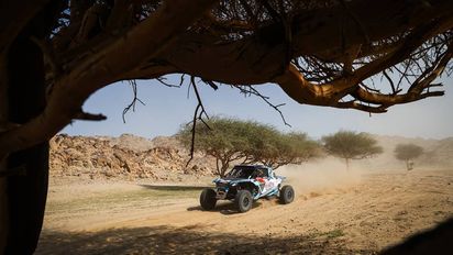El binomio de General Cabrera Cavigliasso-Pertegarini terminó en el podio de la primera etapa del Dakar 2026