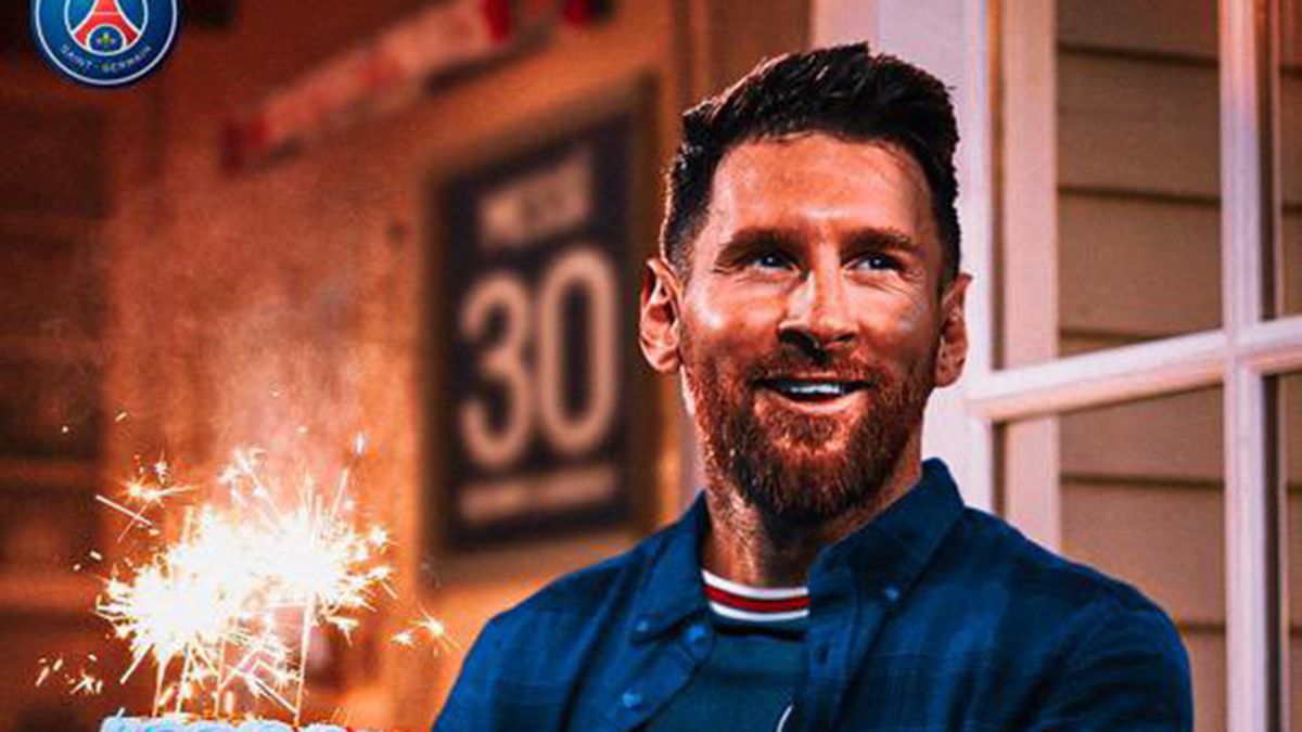 PSG fue el primero en saludar a Messi por su cumpleaños