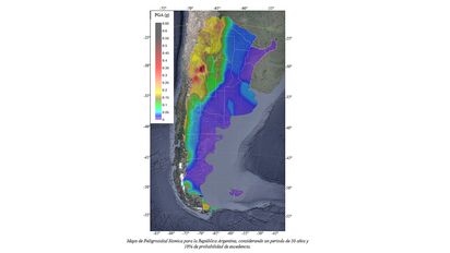 ¿Cómo quedó Córdoba en el nuevo mapa de peligrosidad sísmica que elaboró Inpres?