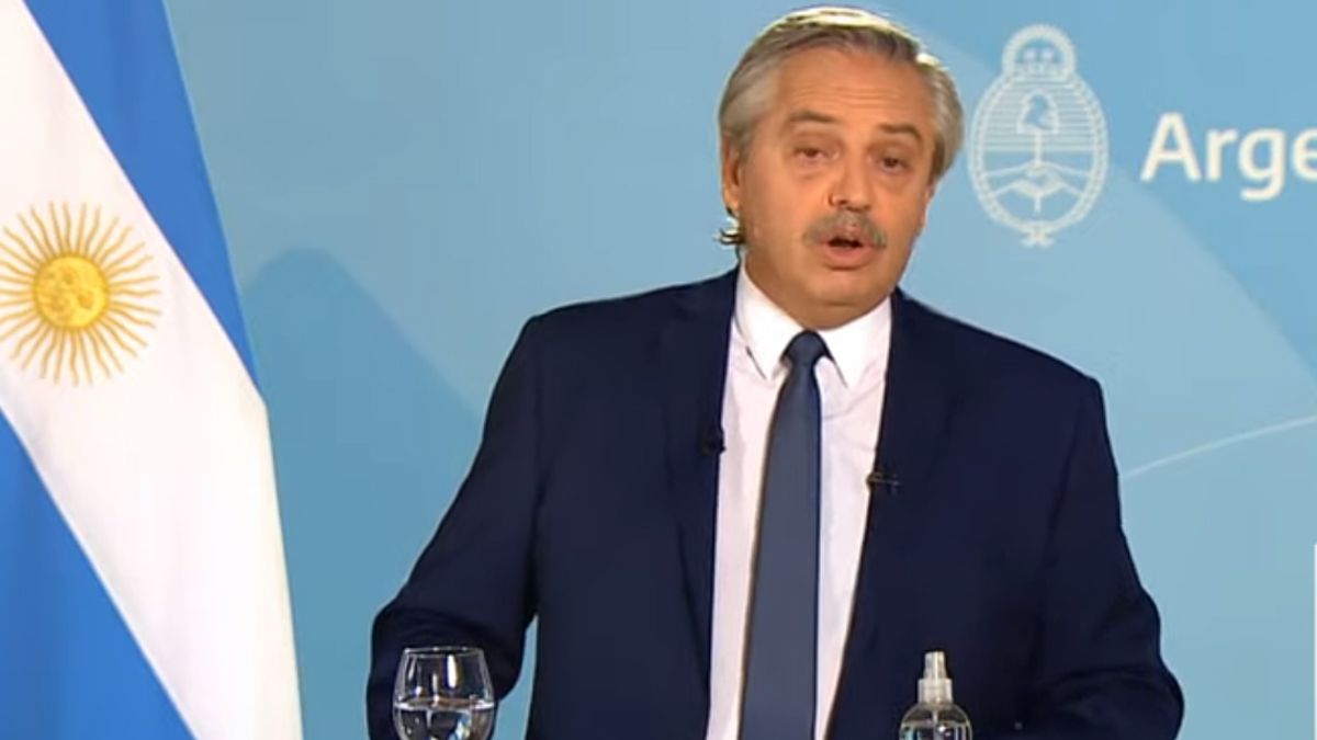 El presidente Alberto Fernández anuncia nuevas medidas.