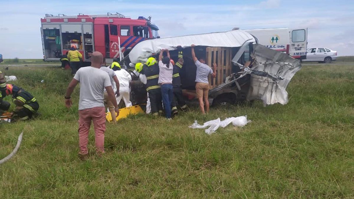 El accidente ocurrió en ruta 7, entre La Cautiva y Levalle.