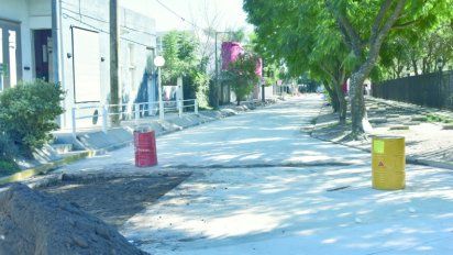 Inició la obra de pavimentación en el sector del Prado Español