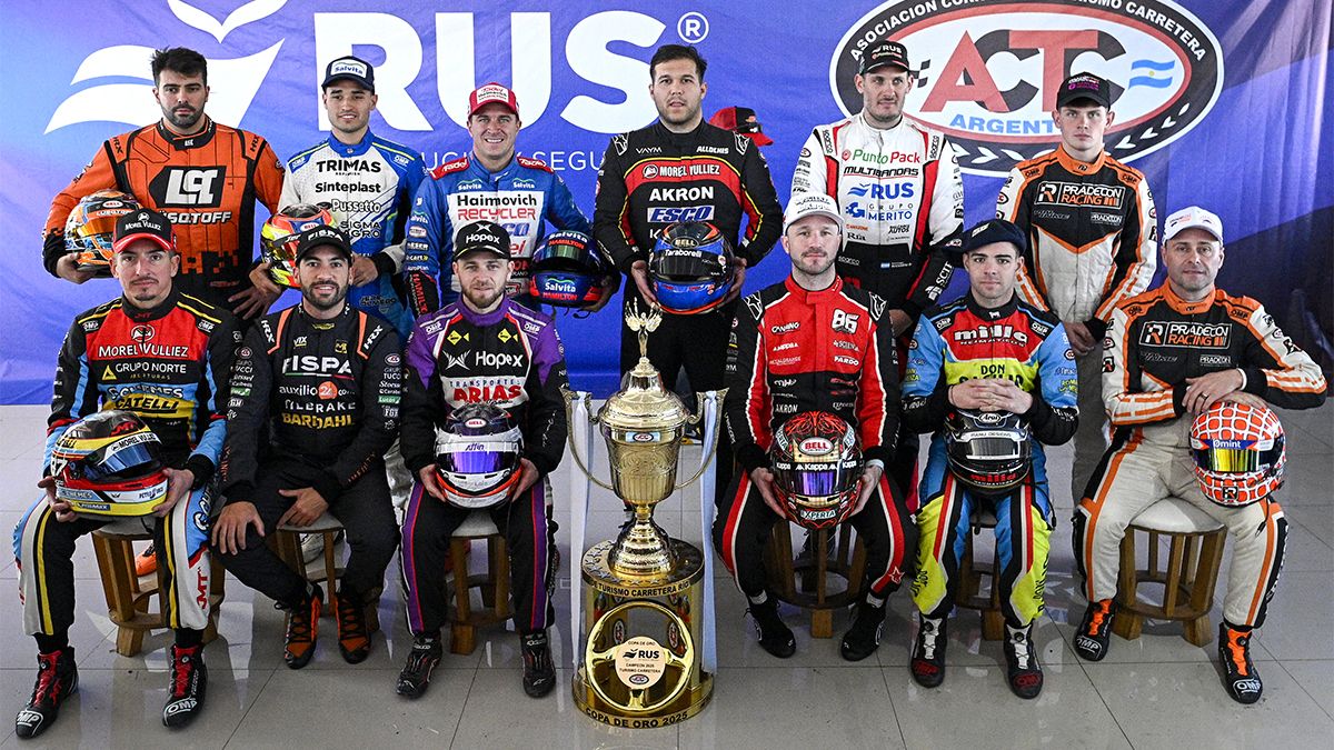 Los doce integrantes de la Copa de Oro 2025 del Turismo Carretera