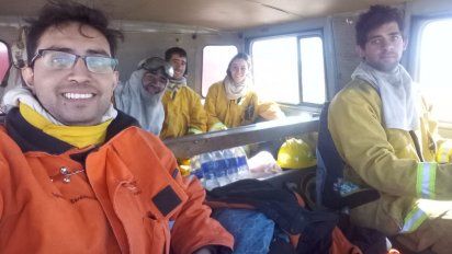 Es bombero desde los 13 y su cumpleaños 27 lo pasó combatiendo un incendio en Achiras 