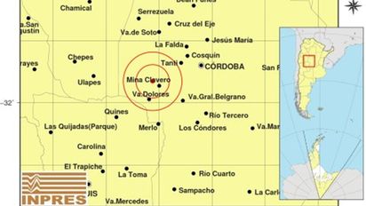 Un leve sismo sacudió la región serrana de Mina Clavero