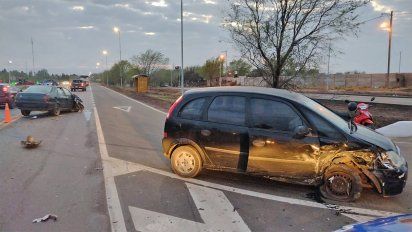Un choque sin heridos en A005 complicó al tránsito vehicular