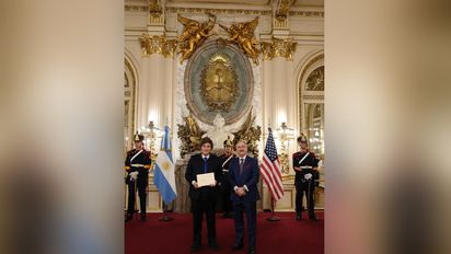 Milei recibió al embajador estadounidense, Peter Lamelas, en medio del conflicto en Medio Oriente