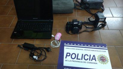 Gigena: recuperaron elementos robados que estaban escondidos bajo un árbol