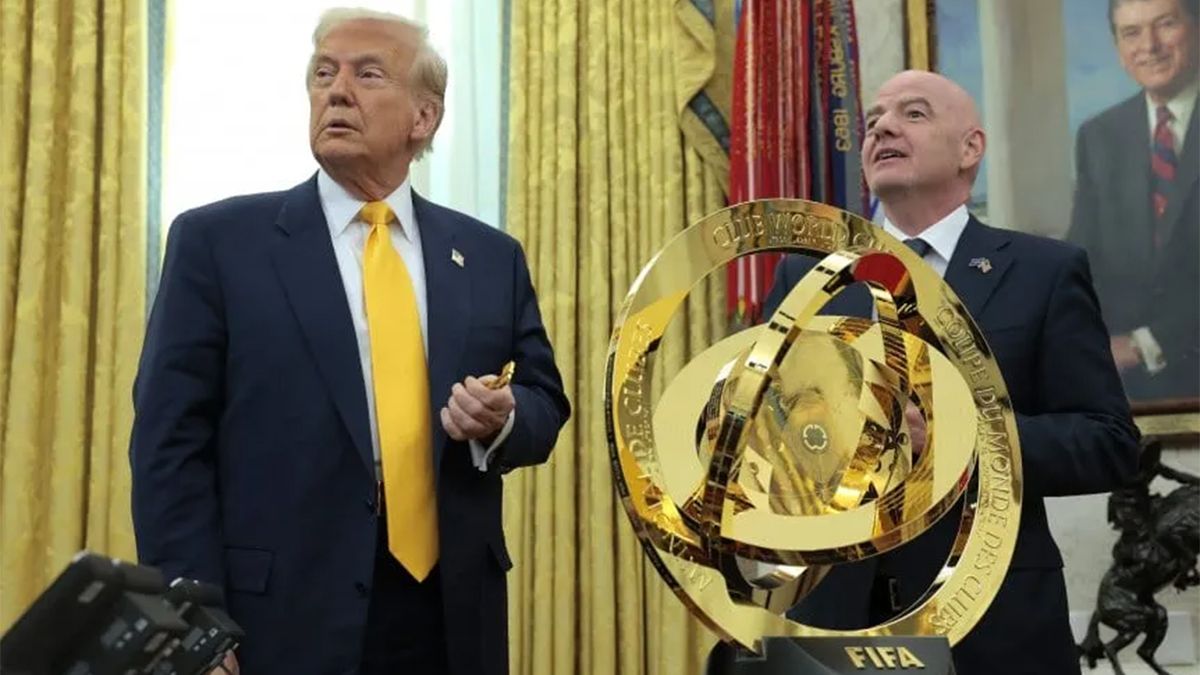 Gianni Infantino junto a Donald Trump, se refirió al Mundial de Clubes y se olvidó de River&nbsp;