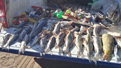 Dos demorados al sur de Río Cuarto por violar las normas de pesca