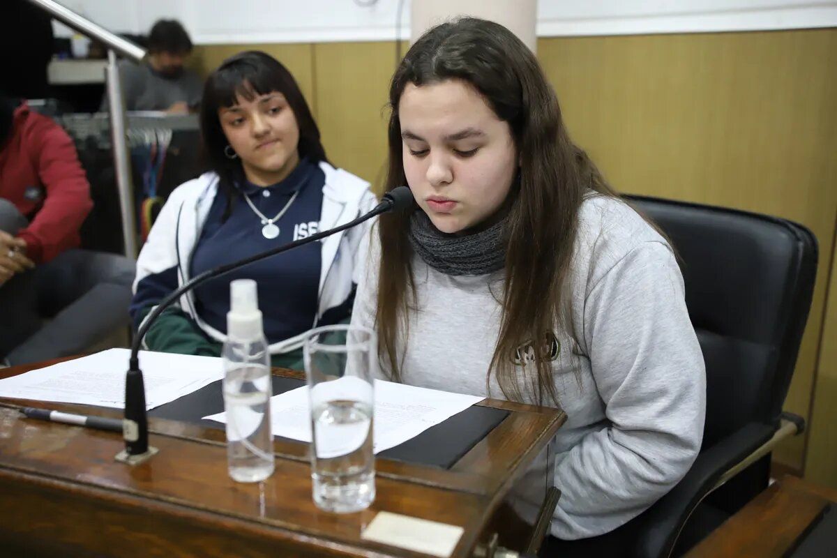 Sharon Castro y Antonia Córdoba son las jóvenes que impulsaron el proyecto a través del Concejo Deliberante Estudiantil.
