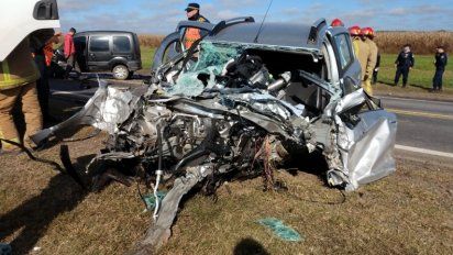Al menos 8 heridos al chocar 3 vehículos en ruta 8, cerca de La Carlota