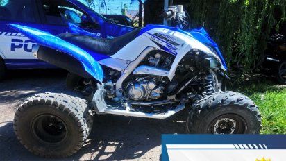 Secuestraron un cuatriciclo robado en barrio Nuevo Bimaco