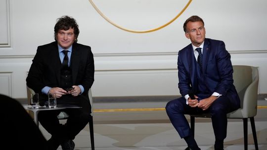 El presidente Javier Milei en la visita a Paris, para el Argentina Week, donde participó con gobernadores y empresarios.