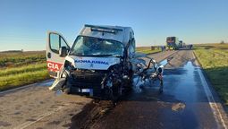 vicuna mackenna: un hombre murio tras una colision entre una camioneta y una ambulancia