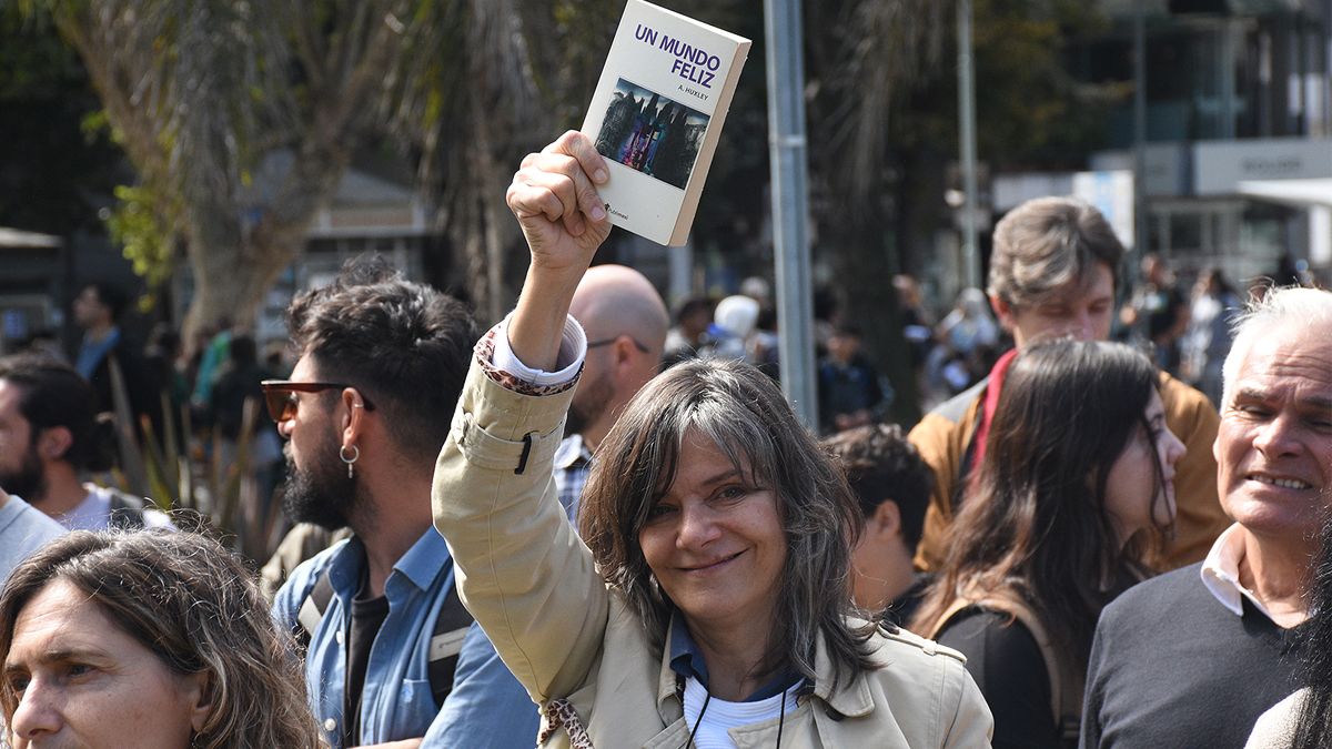 La masiva movilización en Río Cuarto en respaldo a las universidades. Foto: Estela Zogbe.