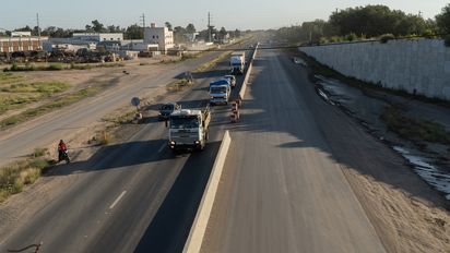En imágenes: La obra paralizada de la Autovía a Holmberg