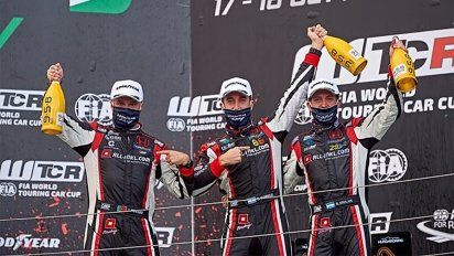 Guerrieri consiguió dos victorias en carreras del Mundial de Turismo