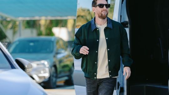 Leo Messi llegó a la concentración por última vez como jugador de la Selección