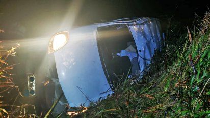 Un riocuartense herido en un vuelco cerca de Coronel Moldes