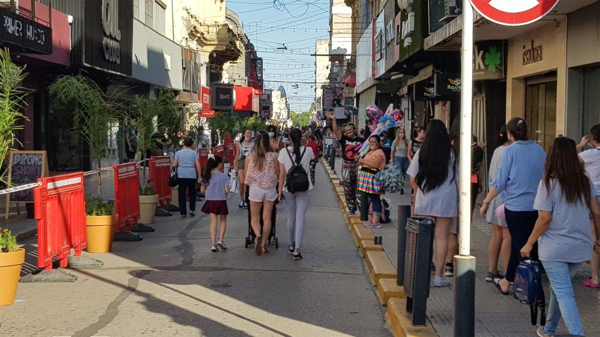 En el primer día de las peatonales