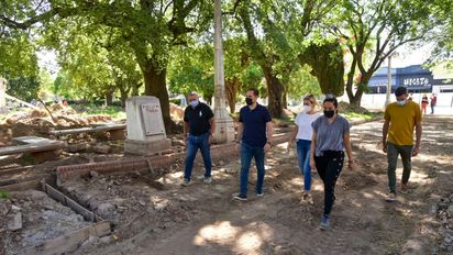 La restauración de Plaza Centenario presenta un avance del 40 por ciento