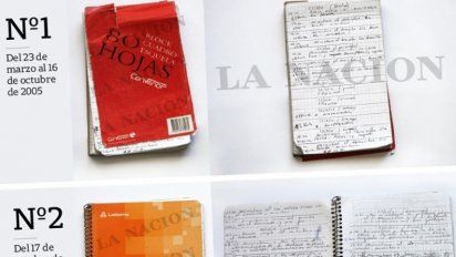 Las anotaciones en los 8 cuadernos del chofer
