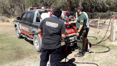 Bomberos de la zona controlaron un incendio en Alpa Corral