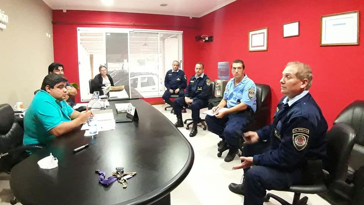 El intendente Passero se reunió con autoridades policiales