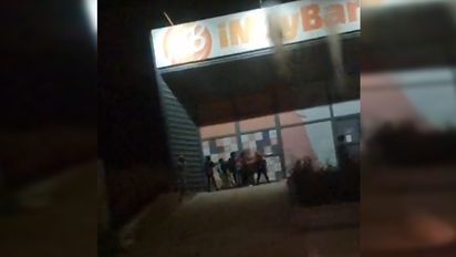 Ingresaron a saquear el supermercado